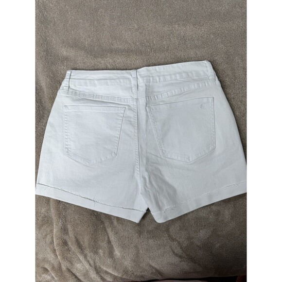 Southern TideHayes High Waisted Distressed White Denim Short,Strech,size 30 - Picture 6 of 15